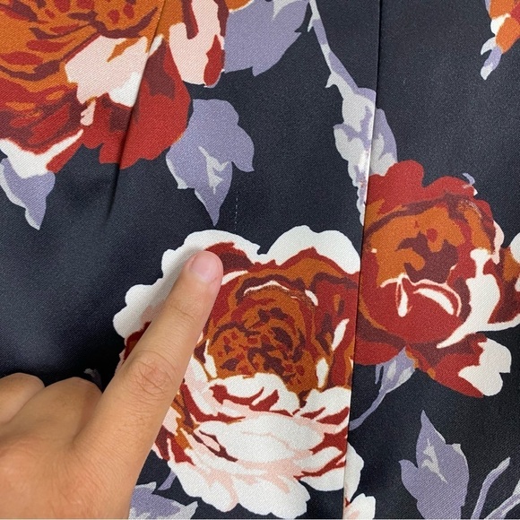 Theory Mod Dress Floral Victoria Belted Shift Mini Work Office Sz 2 - Picture 12 of 12